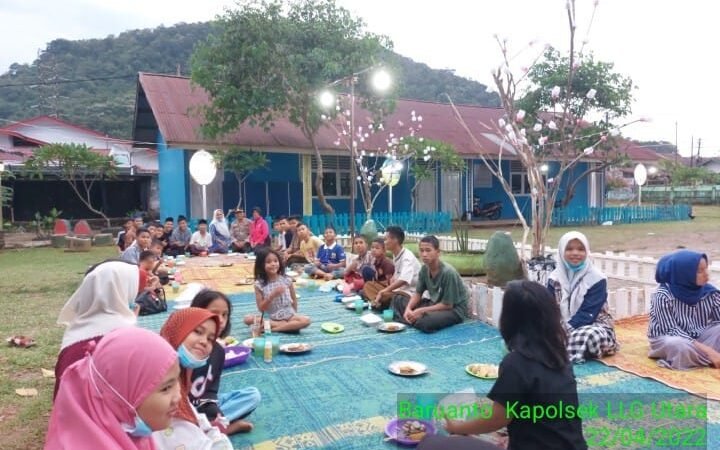 Pemberian Bantuan dan Buka Puasa Bersama Polsek Lubuklinggau Utara Penuh Keakraban