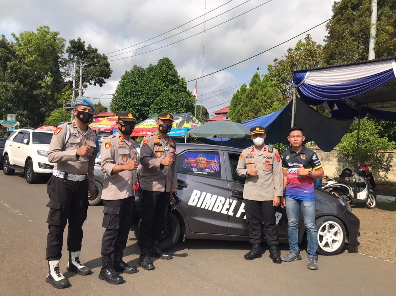 Kompol Polin Pakpahan Dan Personil Cek Kesiapan Event Sumatera Drugs Race Championship