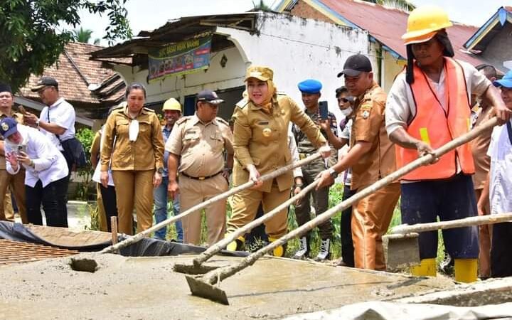 Wujudkan Impian Masyarakat Jalan Mulus ke Desa, Bupati Mura Monitoring ke Lokasi