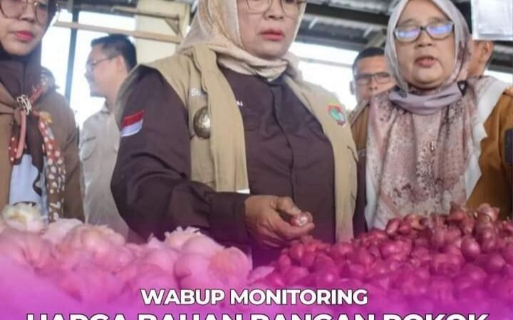 Pantau Stabilitas Harga, Wabup Monitoring Pasar B Srikaton dan Megang Sakti